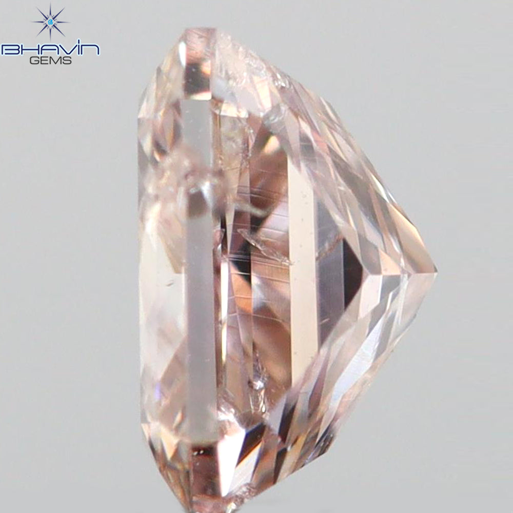 0.25 CT Radiant Shape Natural Diamond Pink Color SI2 Clarity (4.00 MM)