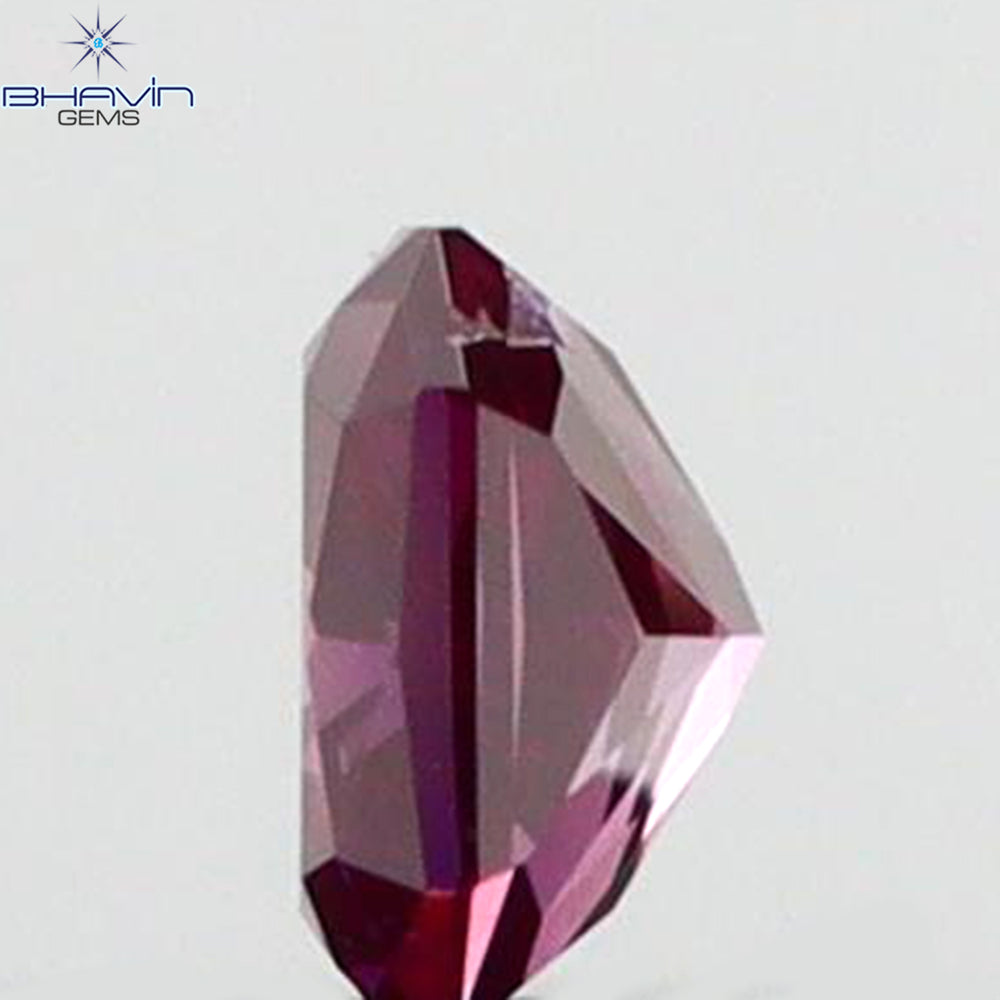 0.07 CT Radiant Diamond Pink Color Natural Diamond Clarity SI1 (2.45 MM)