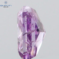 0.08 CT Radiant Shape Natural Diamond Pink Color I1 Clarity (2.84 MM)