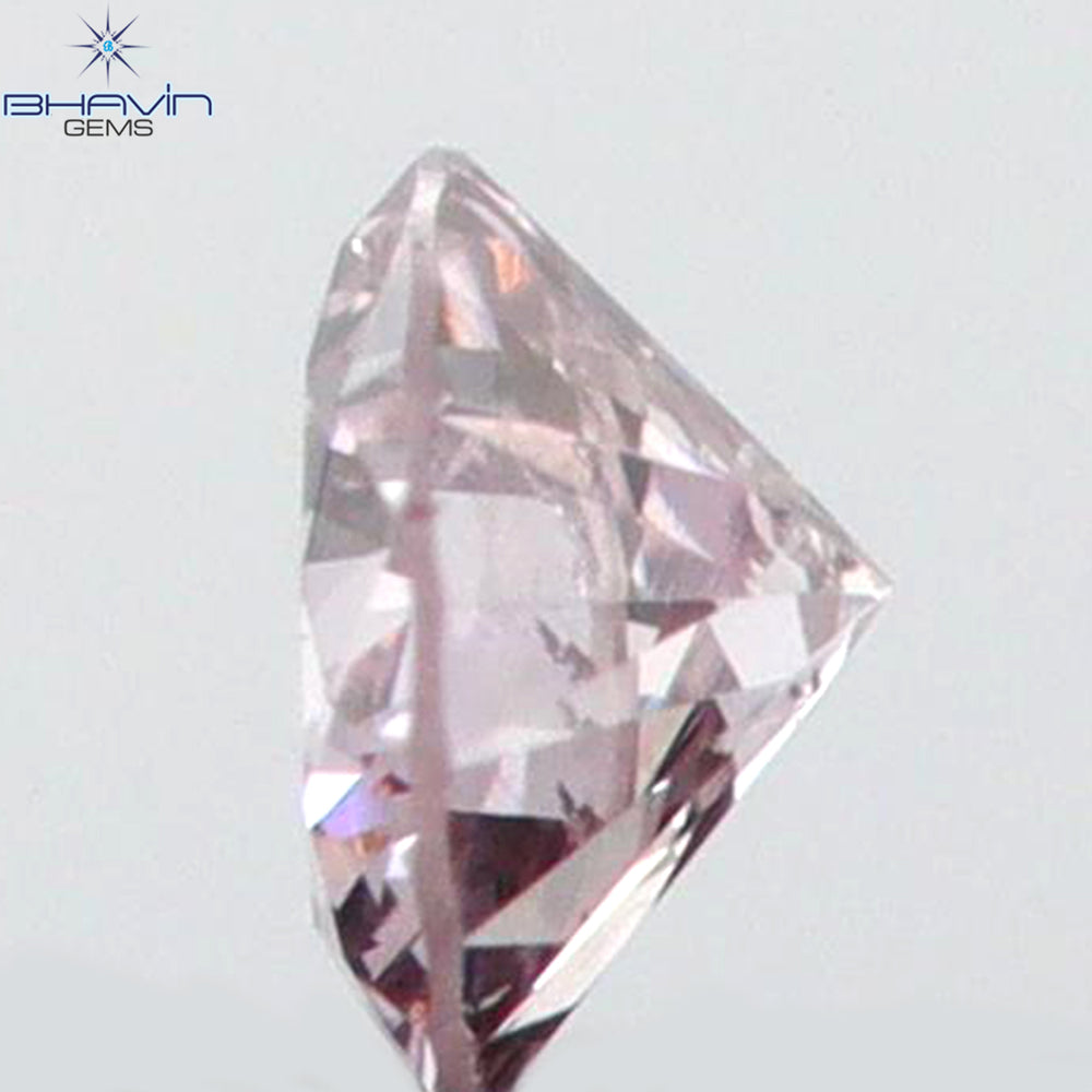 0.03 CT Round Shape Natural Diamond Pink Color VS2 Clarity (2.15 MM)