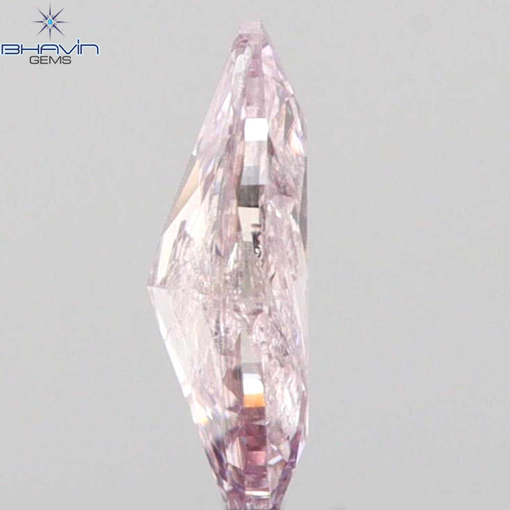 0.13 CT Marquise Shape Natural Loose Diamond Pink Color SI2 Clarity (5.12 MM)