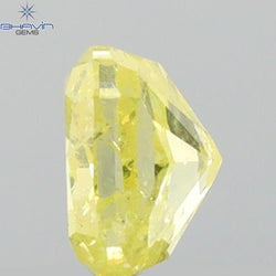 0.62 CT Cushion Shape Natural Diamond Yellow Color I3 Clarity (4.82 MM)