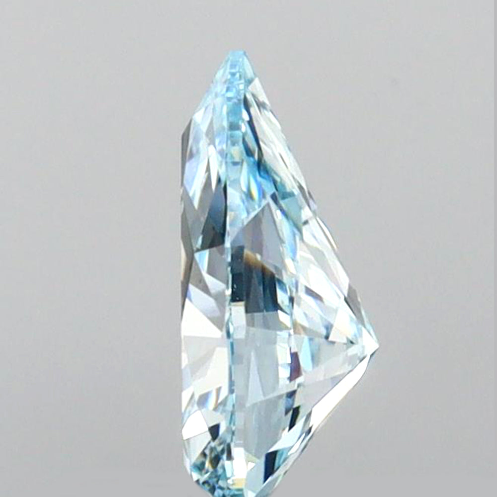 0.50 CT Pear Shape Natural Diamond Blue Color VS2 Clarity (6.70 MM)