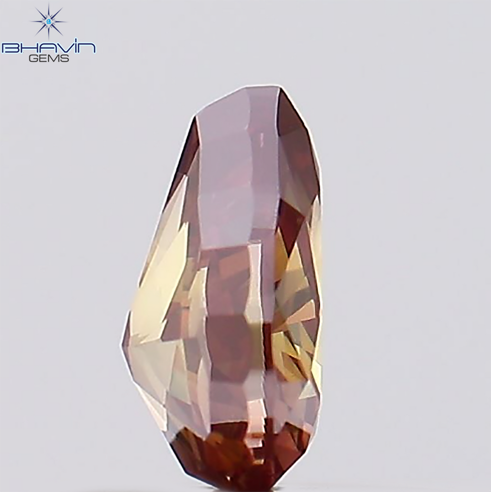 0.40 CT Pear Shape Natural Diamond Pink Color VS1 Clarity (5.39 MM)