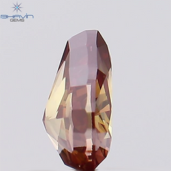 0.40 CT Pear Shape Natural Diamond Pink Color VS1 Clarity (5.39 MM)