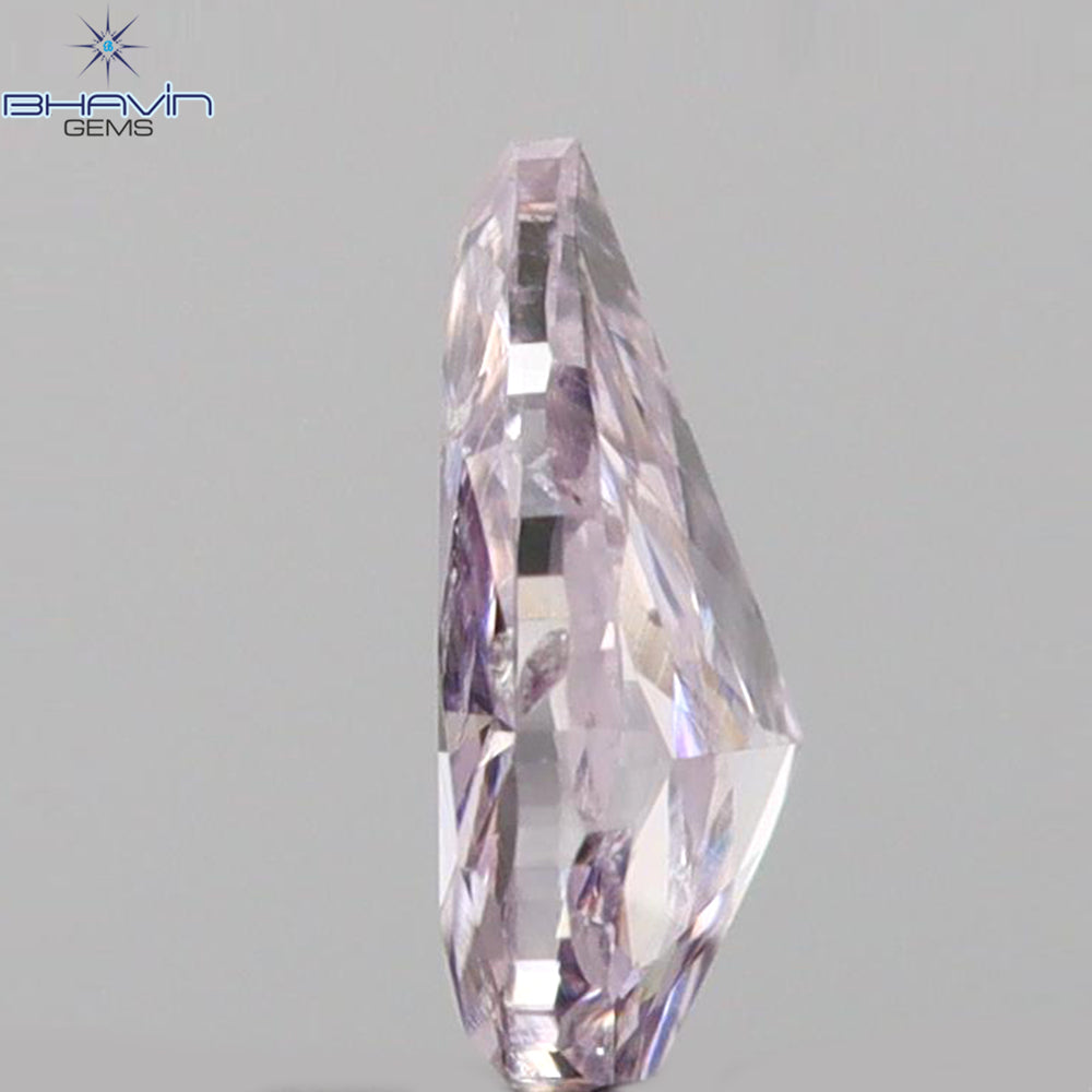 0.14 CT Pear Shape Natural Diamond Pink Color SI1 Clarity (4.42 MM)