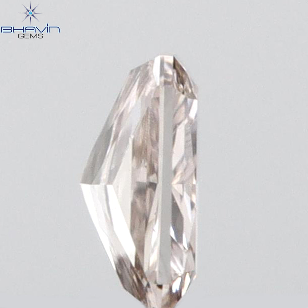 0.09 CT Radiant Shape Natural Diamond Pink Color SI1 Clarity (3.17 MM)