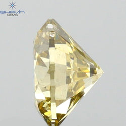 0.52 CT Round Shape Natural Diamond Green (Chameleon) Color VS2 Clarity (4.97 MM)
