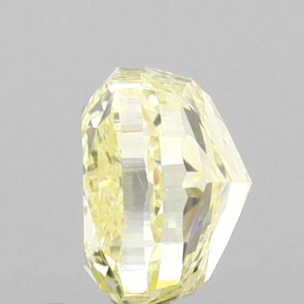 0.51 CT Cushion Shape Natural Diamond Yellow Color VS2 Clarity (4.26 MM)
