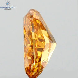 0.35 CT Oval Shape Natural Diamond Orange Color SI1 Clarity (4.99 MM)