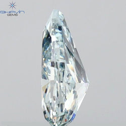 0.46 CT Pear Shape Natural Diamond Blue Color VS1 Clarity (6.58 MM)