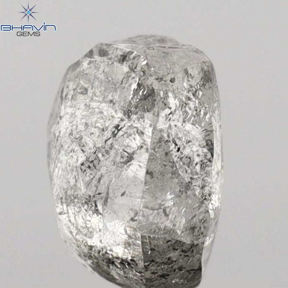 1.52 CT Rough Shape Natural Diamond Salt And Pepper Color (4.87 MM)