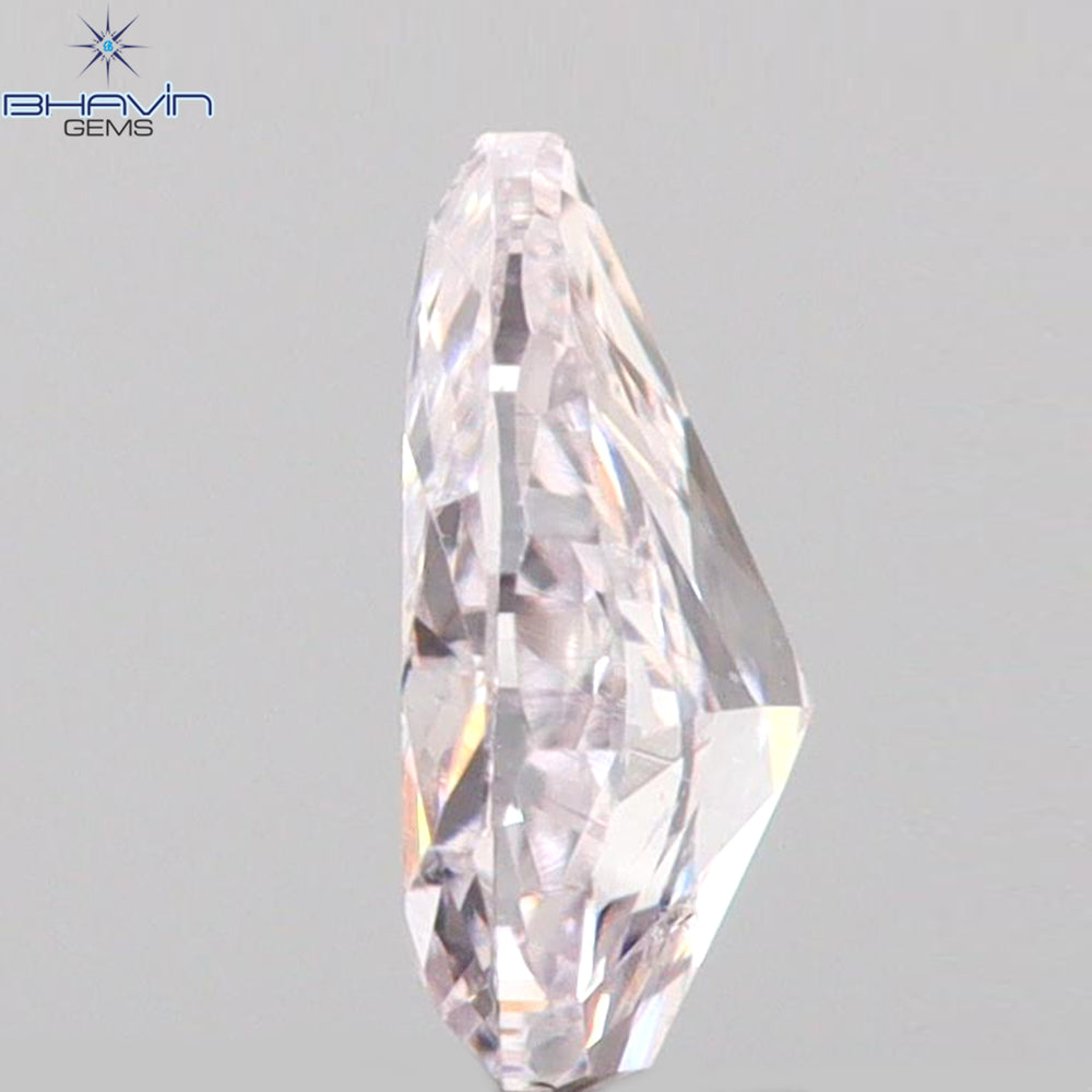 0.17 CT Pear Shape Natural Diamond Pink Color SI1 Clarity (4.40 MM)