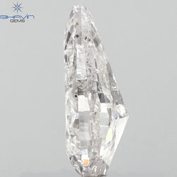 0.58 CT Pear Shape Natural Loose Diamond Pink Color I2 Clarity (7.38 MM)