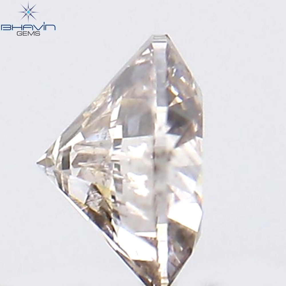 0.16 CT ラウンド シェイプ ナチュラル ダイヤモンド ピンク色 SI1 クラリティ (3.66 MM)