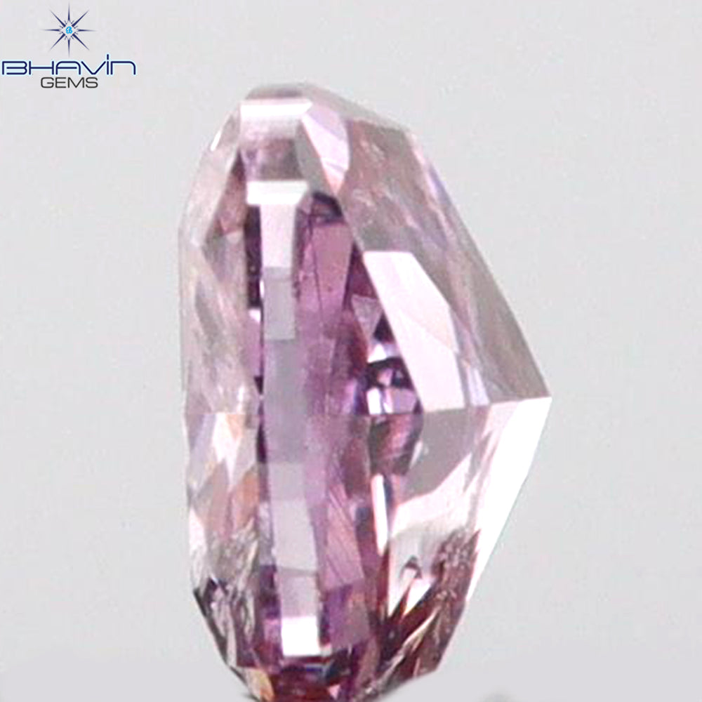 0.07 CT Cushion Shape Natural Diamond Pink Color SI2 Clarity (2.50 MM)