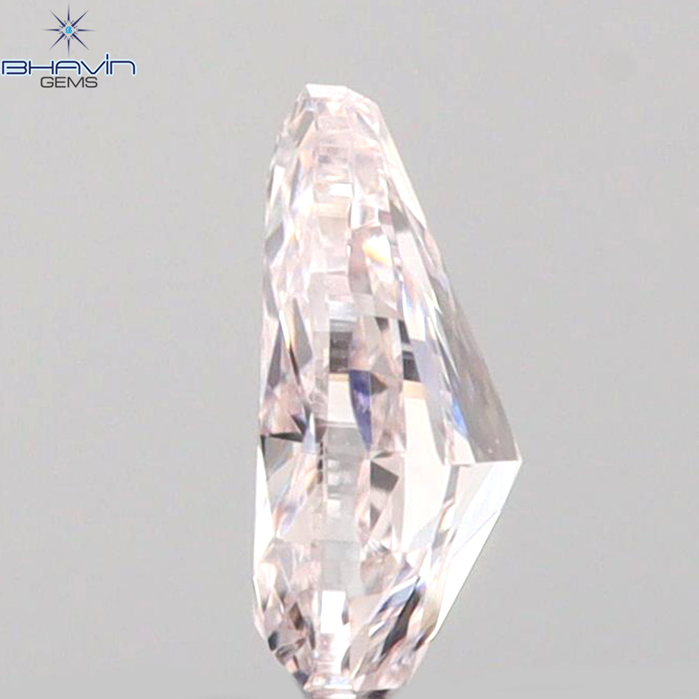 0.23 CT Pear Shape Natural Diamond Pink Color SI2 Clarity (4.80 MM)