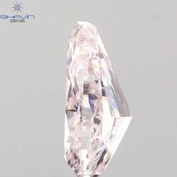 0.23 CT Pear Shape Natural Diamond Pink Color SI2 Clarity (4.80 MM)