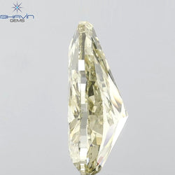 GIA Certified 2.00 CT Pear Diamond Brownish Greenish Yellow (CHAMELEON) Color Natural Loose Diamond (10.72 MM)