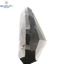 1.36 CT Pear Shape Natural Loose Diamond Salt And Pepper Color I3 Clarity (8.03 MM)