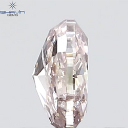 GIA Certified 0.55 CT Oval Shape Natural Diamond Brownish Pink Color I3 Clarity (5.69 MM)