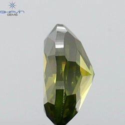 0.21 CT Oval Shape Natural Diamond Green Color SI2 Clarity (4.19 MM)