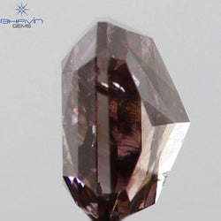 0.17 CT Radiant Shape Natural Diamond Pink Color I1 Clarity (3.08 MM)