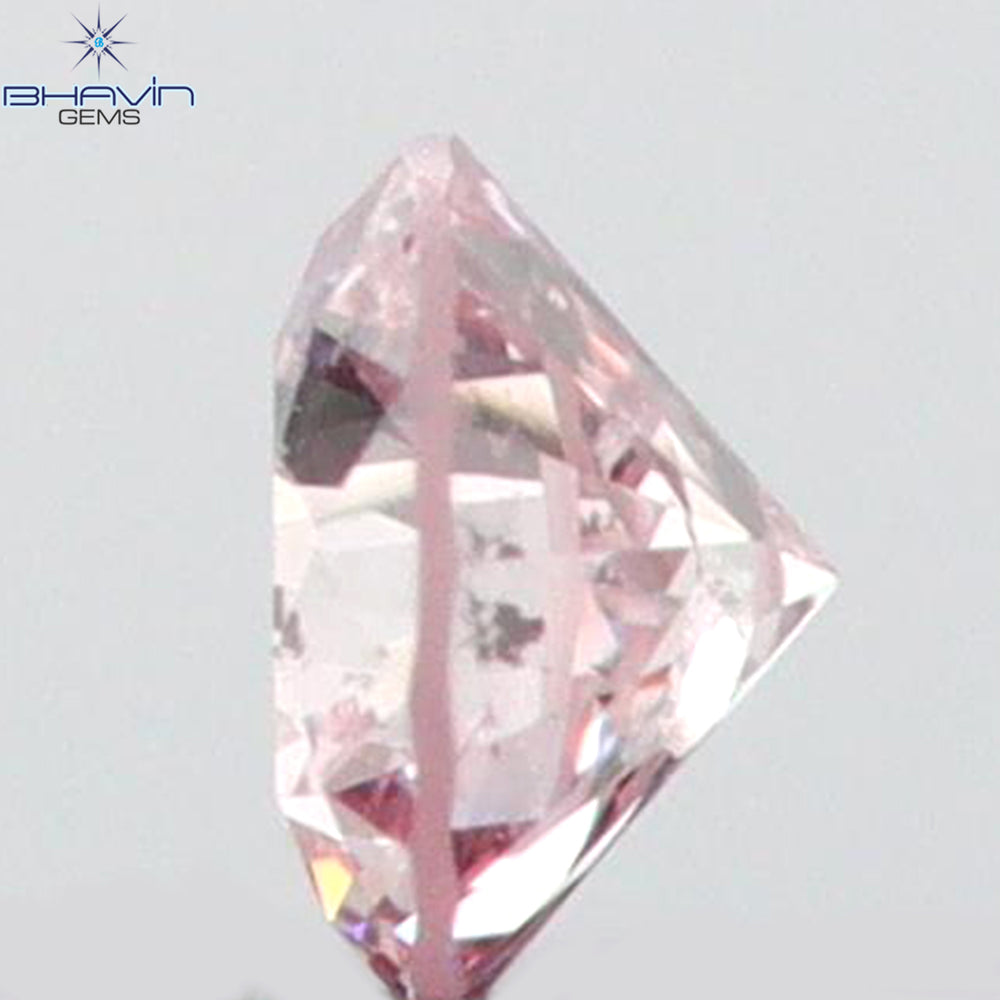 0.03 CT Round Shape Natural Diamond Pink (Argyle) Color I1 Clarity (2.00 MM)