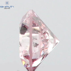 0.03 CT Round Shape Natural Diamond Pink (Argyle) Color I1 Clarity (2.00 MM)