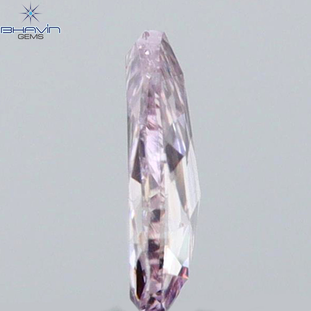 0.09 CT Pear Shape Natural Diamond Pink Color I1 Clarity (3.97 MM)