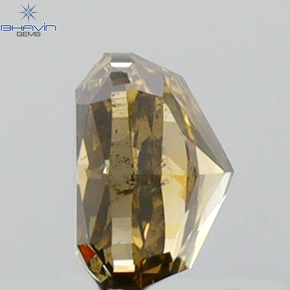 0.55 CT Cushion Shape Natural Diamond Brown Color SI1 Clarity (4.55 MM)