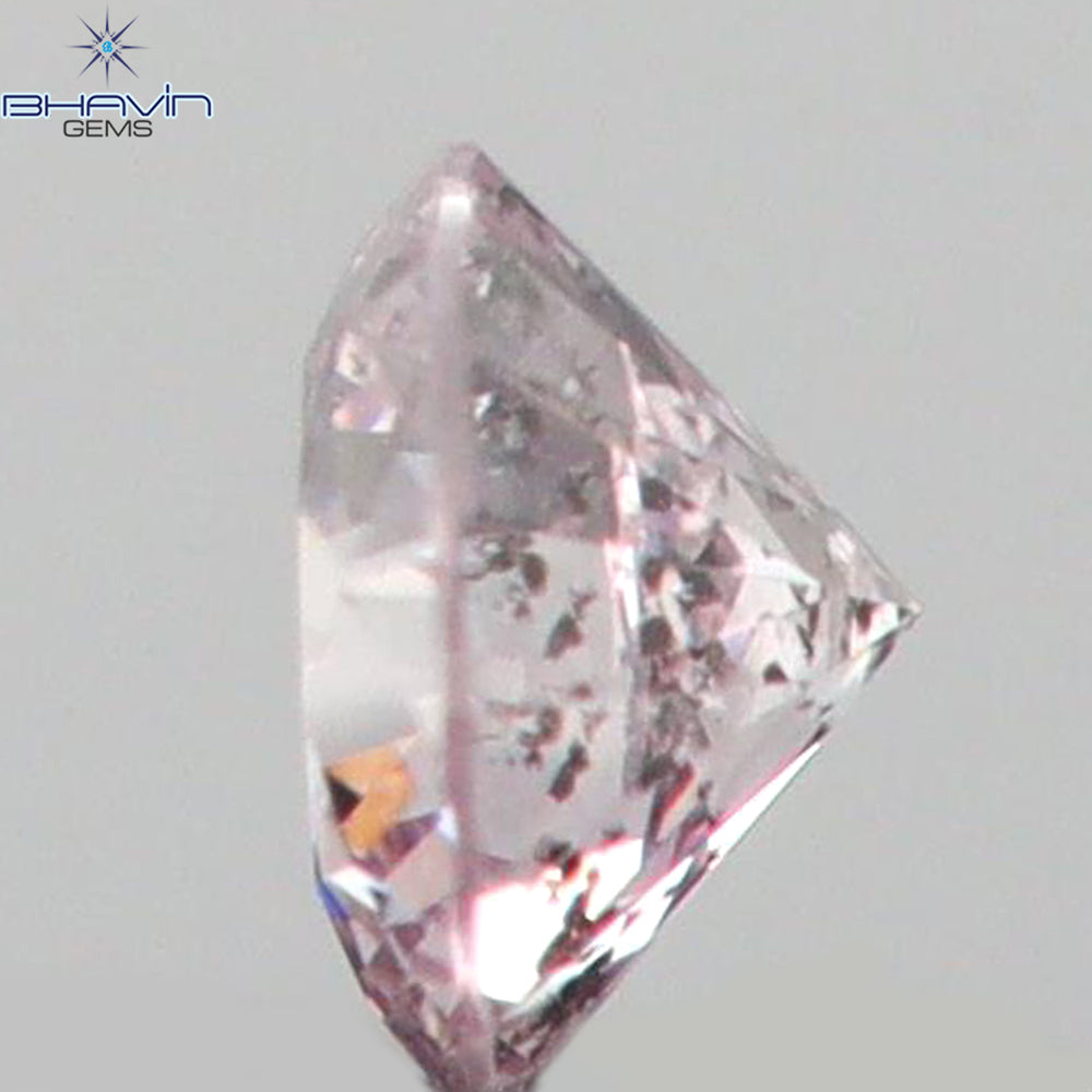 0.03 CT Round Shape Natural Diamond Pink (Argyle) Color SI1 Clarity (1.93 MM)