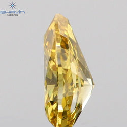0.11 CT Pear Shape Natural Diamond Orange Color VS2 Clarity (3.82 MM)