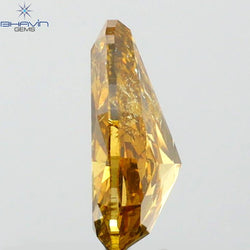 0.65 CT Pear Shape Natural Diamond Green (Chameleon) Color SI2 Clarity (4.20 MM)