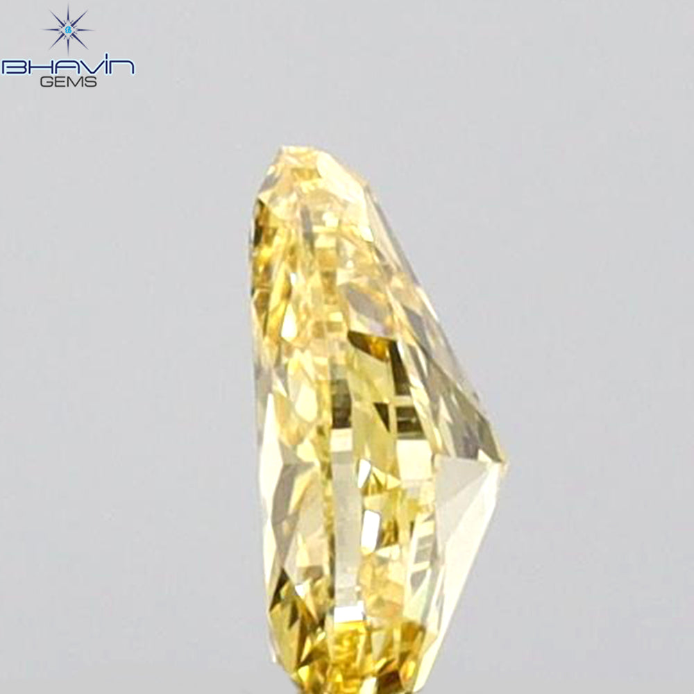 0.21 CT Pear Shape Natural Diamond Orange Color VS2 Clarity (4.73 MM)