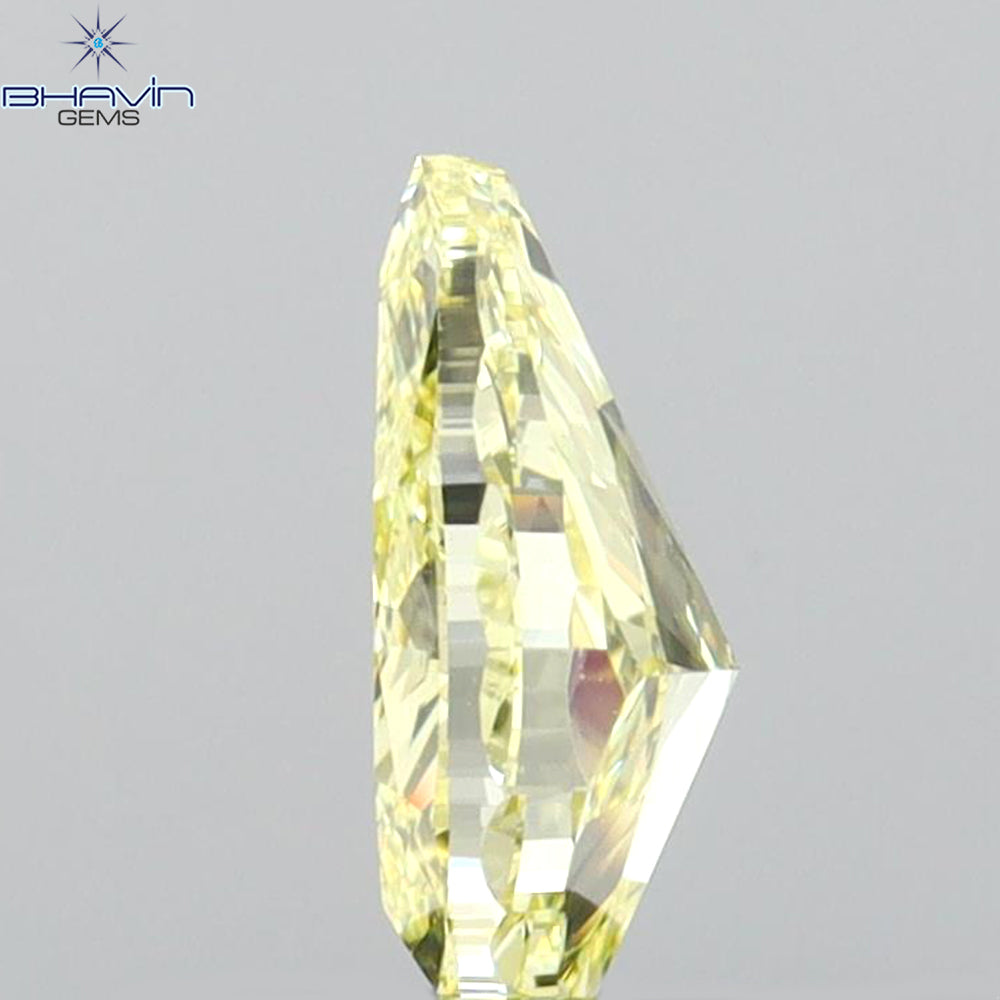 GIA Certified 0.74 CT Pear Diamond Yellow Color Natural Diamond (7.31 MM)