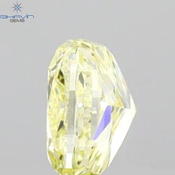 0.31 CT Cushion Shape Natural Diamond Yellow Color VS1 Clarity (3.95 MM)