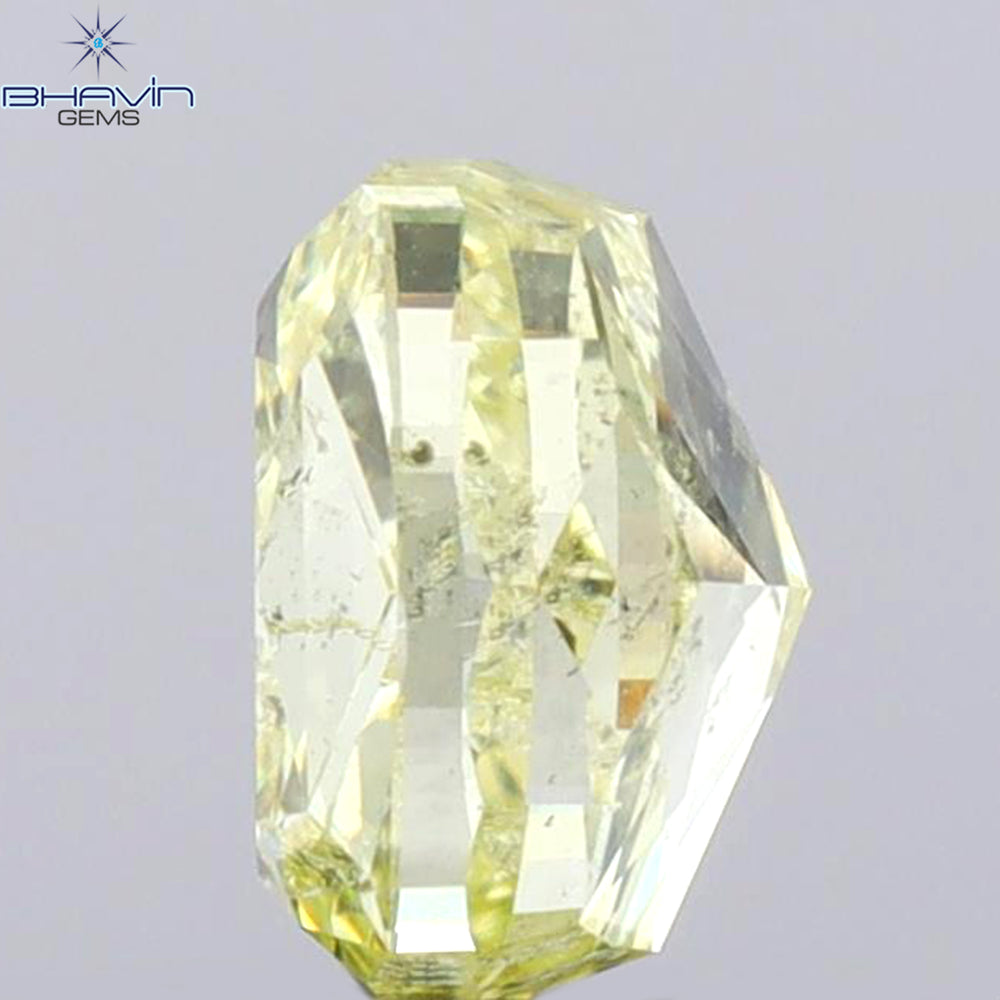 1.01 CT Cushion Shape Natural Diamond Yellow Color I2 Clarity (5.78 MM)
