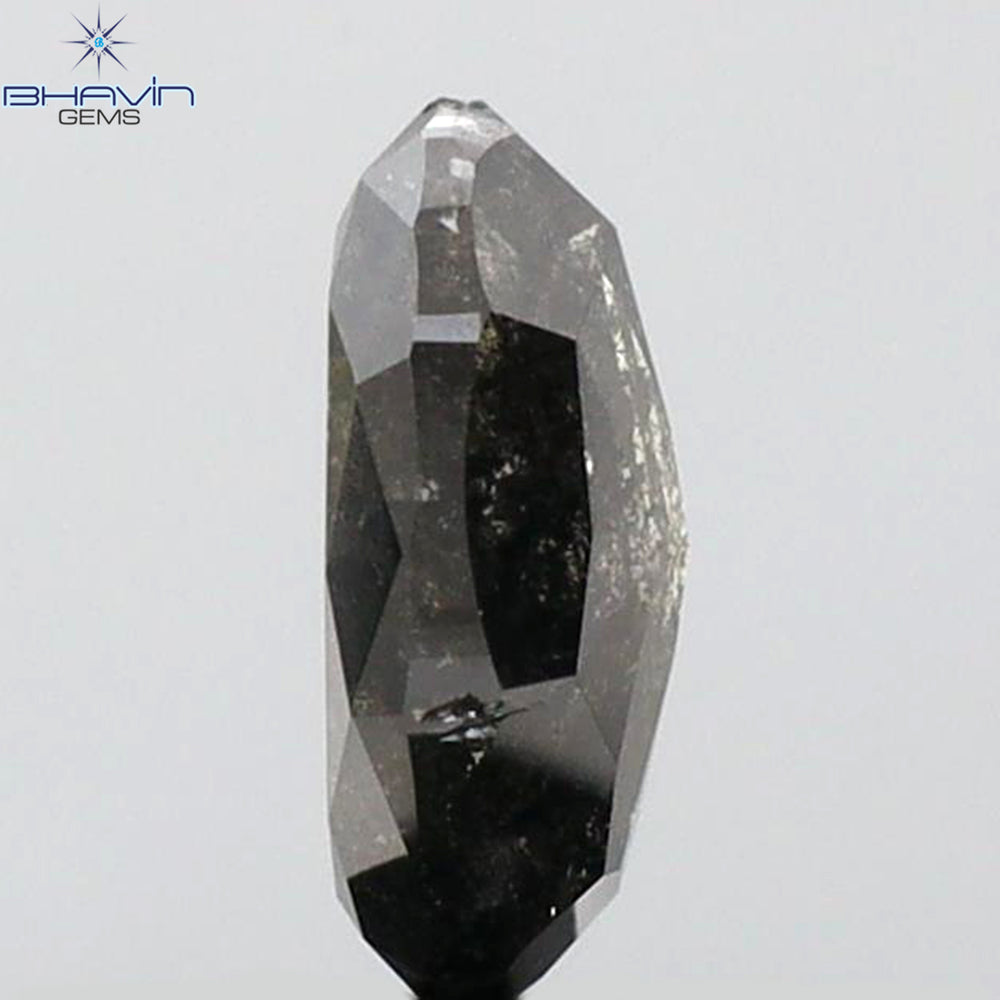 1.53 CT Oval Shape Natural Diamond Salt And Papper Color I3 Clarity (7.91 MM)