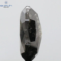 1.53 CT Oval Shape Natural Diamond Salt And Papper Color I3 Clarity (7.91 MM)