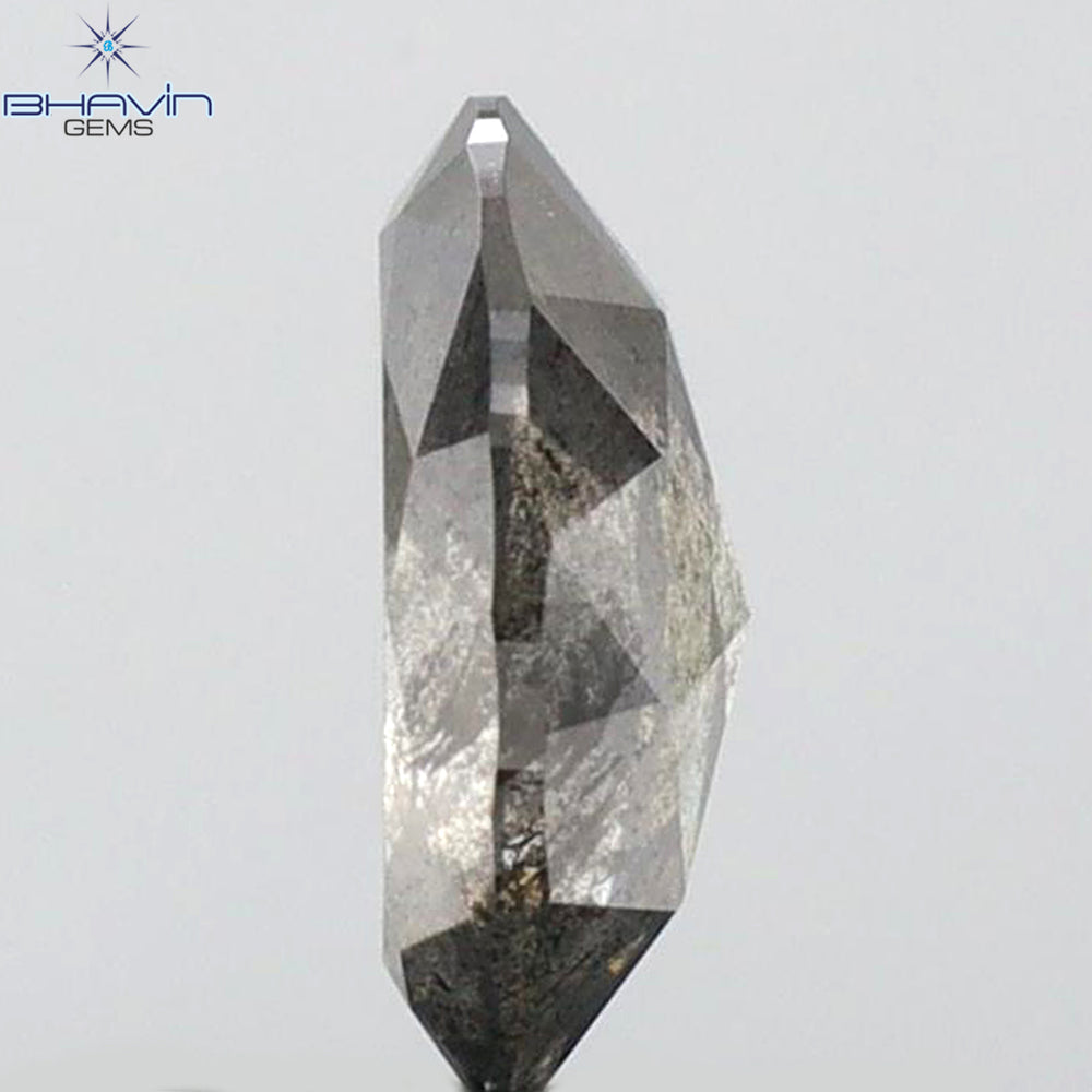 0.68 CT Oval Shape Natural Diamond Salt And Papper Color I3 Clarity (6.77 MM)
