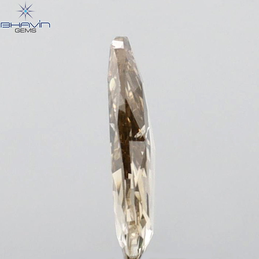 1.26 CT Heart Shape Natural Diamond Brown Color SI1 Clarity (10.03 MM)