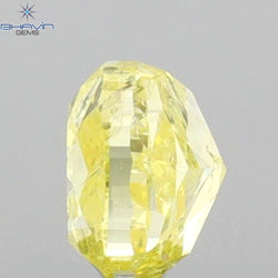 0.46 CT Cushion Shape Natural Diamond Yellow Color I2 Clarity (4.15 MM)