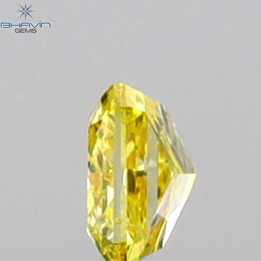 0.12 CT Radiant Shape Natural Diamond Yellow Color SI2 Clarity (2.90 MM)