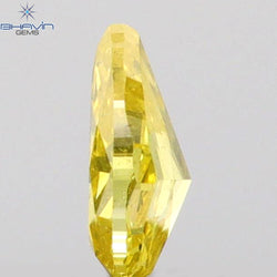 0.10 CT Pear Shape Natural Diamond Yellow Color VS2 Clarity (3.76 MM)