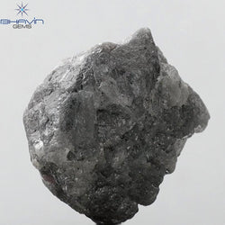 12.88 CT Rough Shape Natural Diamond Grey (Salt And Pepper) Color I3 Clarity (14.00 MM)