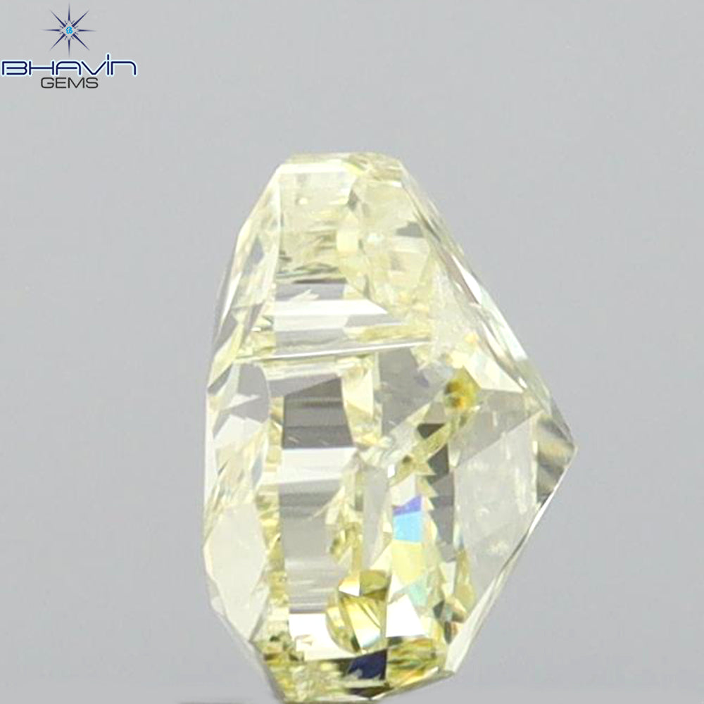 GIA Certified 1.00 CT Heart Diamond Yellow Color Natural Loose Diamond (6.30 MM)