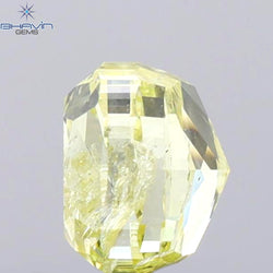 1.01 CT Cushion Shape Natural Diamond Yellow Color I1 Clarity (5.22 MM)
