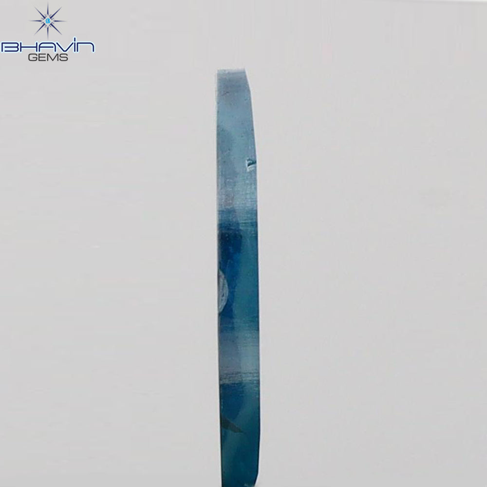 0.17 CT Marquise (Slice) Shape Natural Diamond Blue Color I3 Clarity (7.28 MM)