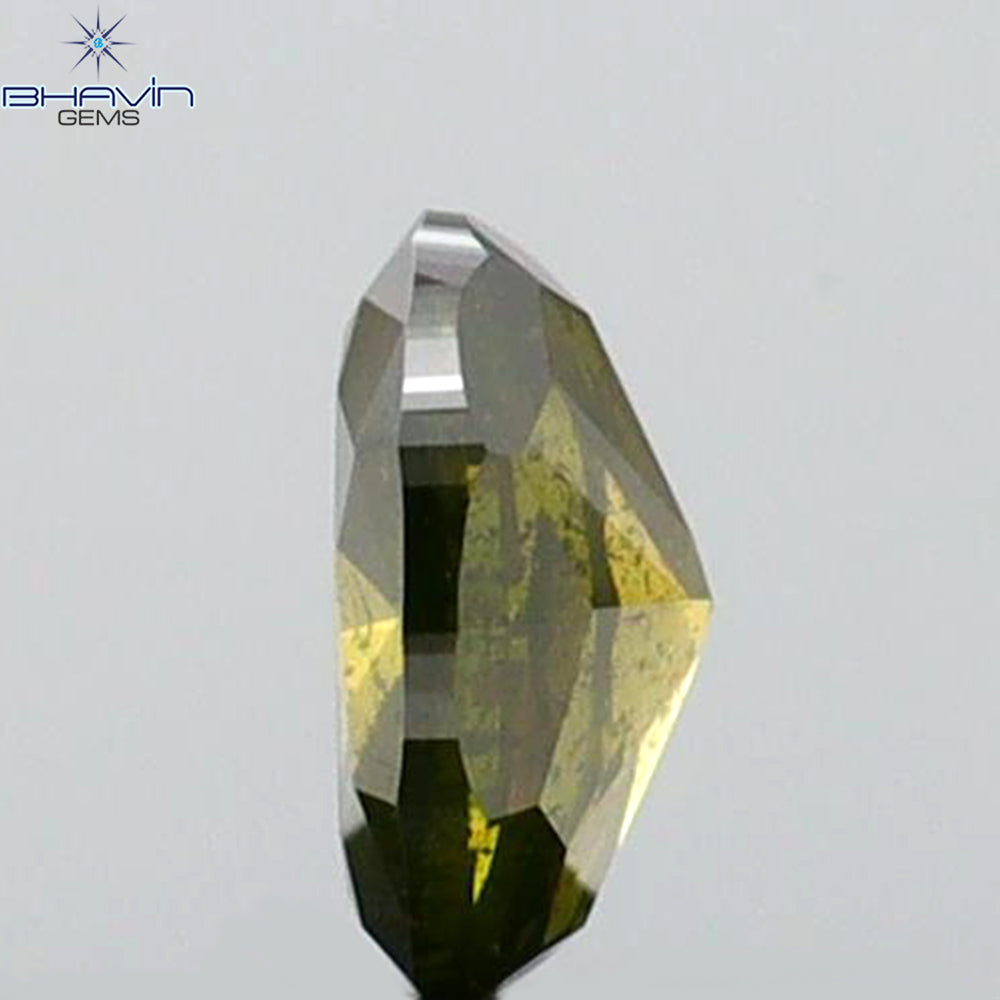 0.22 CT Oval Shape Natural Diamond Green Color SI2 Clarity (4.31 MM)